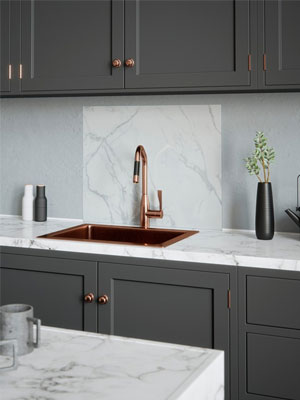 House Beautiful's Calacatta Marble Splashback