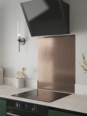 Antique Copper Stainless Steel Splashback