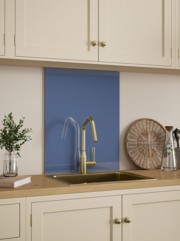 Bluebell Shimmer Self-Adhesive Glass Splashback