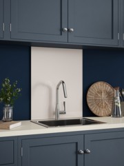 Pale Beige Self-Adhesive Glass Splashback