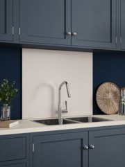 Pale Beige Self-Adhesive Glass Splashback