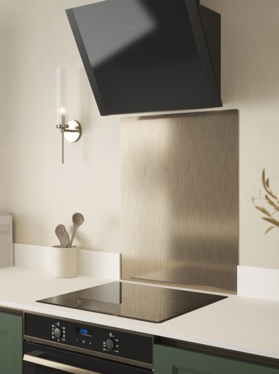 Antique Brass Self-Adhesive Stainless Steel Splashback