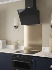 Champagne Self-Adhesive Stainless Steel Splashback