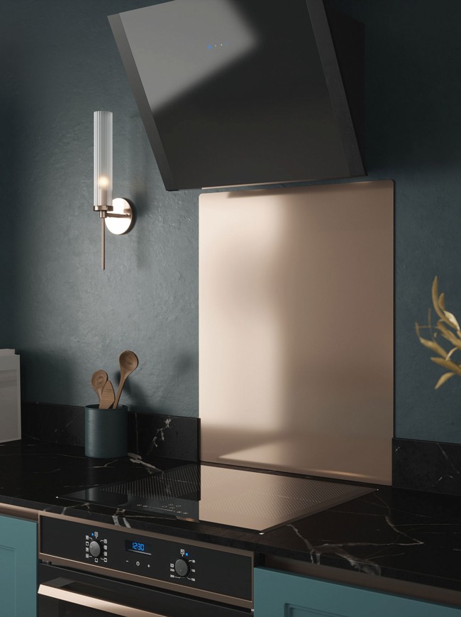 Copper Self-Adhesive Stainless Steel Splashback